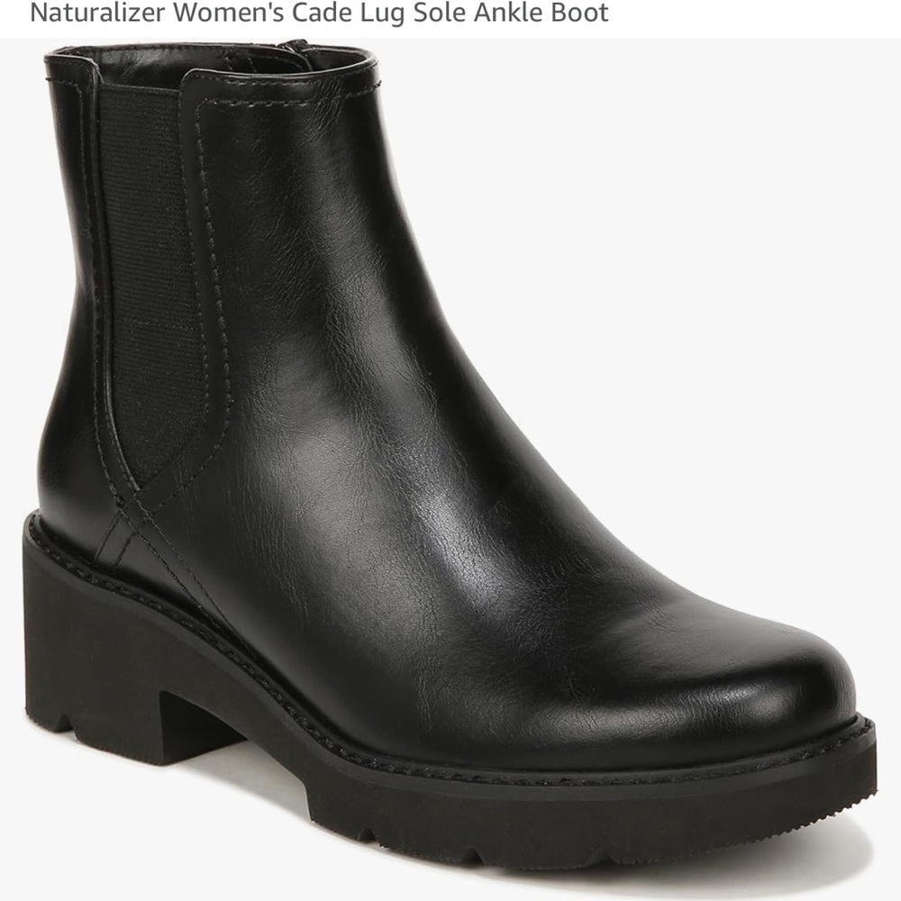 Naturalizer Women's Cade Black Ankle Boots NWOT